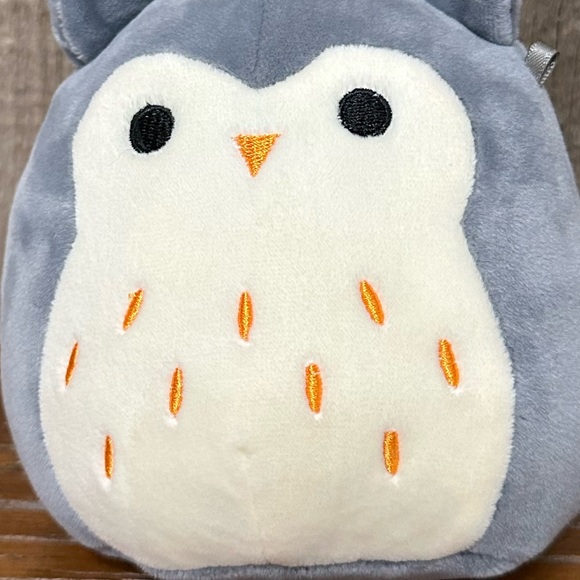 Squishmallows Kellytoy Gray Owl Hoot Soft Plush Animal Toy 2017 NWOT - Picture 3 of 15